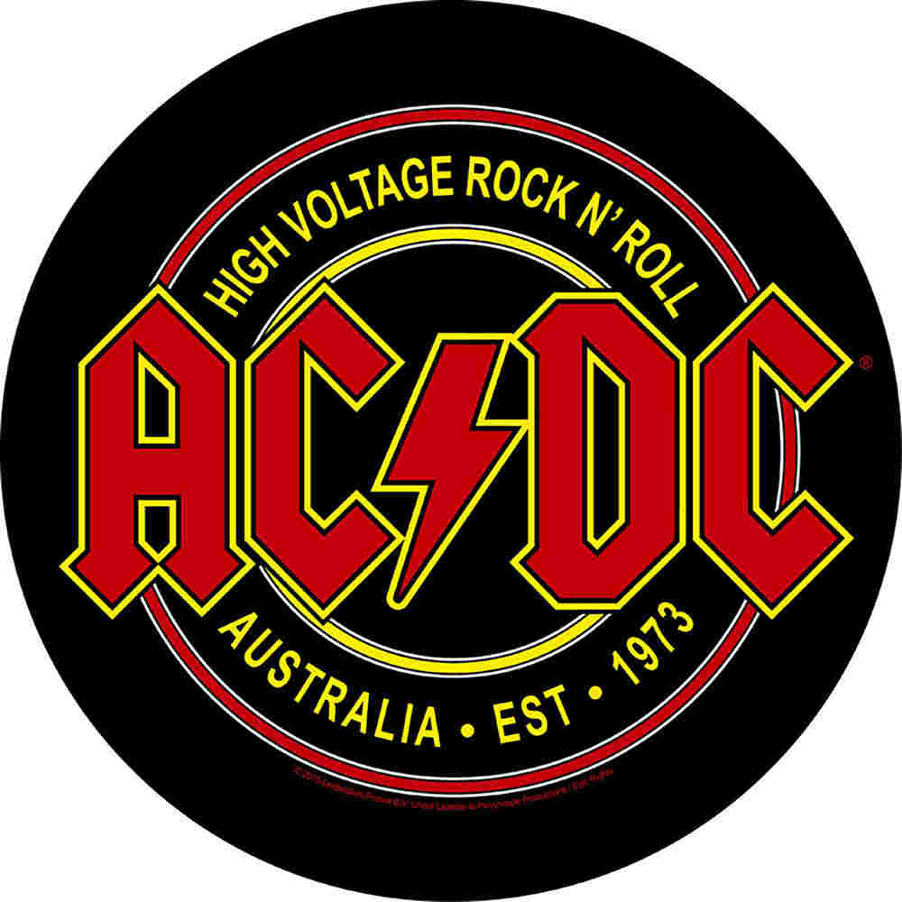 AC/DC - High Voltage Rock N Roll Back patch - Multicolours